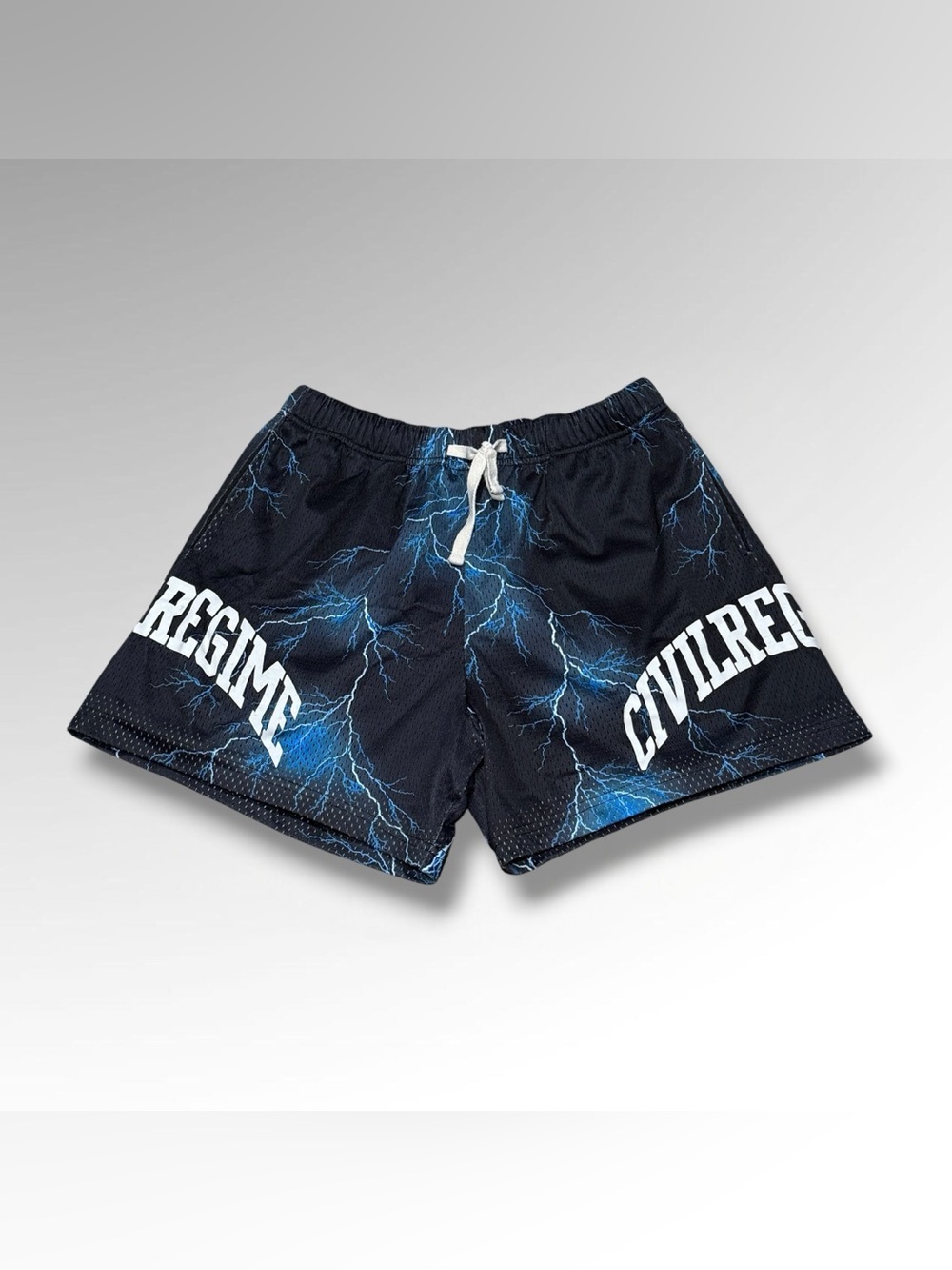 Civil Regime Lightning Mesh Shorts
